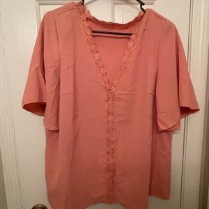 Loose fuchsia/pink blouse